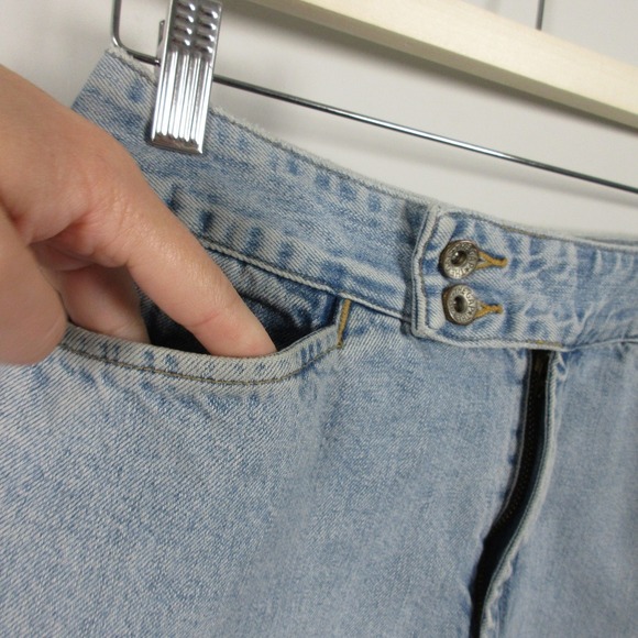 GAP Denim Mini Micro Skirt 4 Blue 100% Cotton Pockets Casual Brat Y2K Vtg 310 - Picture 4 of 12